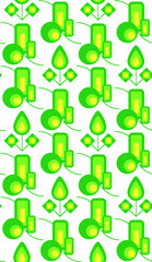 Poster - Bright colors of seamless pattern.