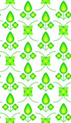 Poster - Seamless pattern in summer colors.