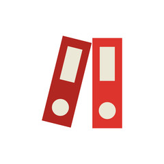 Poster - Document folder icon. Simple color vector elements of cabinet accessories icons for ui and ux, website or mobile application