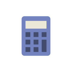 Poster - Calculator tool icon. Simple color vector elements of cabinet accessories icons for ui and ux, website or mobile application