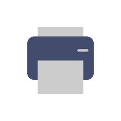 Poster - Printer technology icon. Simple color vector elements of cabinet accessories icons for ui and ux, website or mobile application