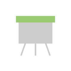 Poster - Clipboard presentation icon. Simple color vector elements of cabinet accessories icons for ui and ux, website or mobile application