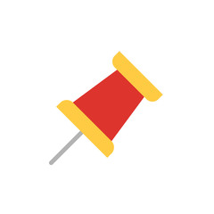 Poster - Pin tool icon. Simple color vector elements of cabinet accessories icons for ui and ux, website or mobile application