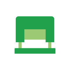 Poster - Puncher tool icon. Simple color vector elements of cabinet accessories icons for ui and ux, website or mobile application