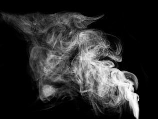 Fototapete - A large amount of smoke is taken  with many options available in various graphic