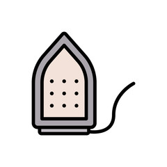 Poster - Iron icon. Simple color with outline vector elements of laundry icons for ui and ux, website or mobile application