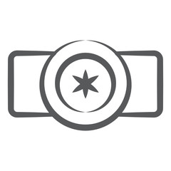 Poster - 
An icon style of star badge in hand drawn vector 
