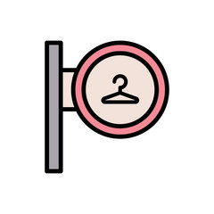 Poster - Laundry sign icon. Simple color with outline vector elements of laundry icons for ui and ux, website or mobile application