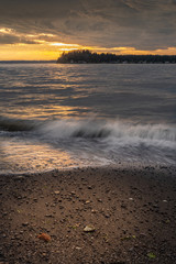 Wall Mural - sunset at the beach