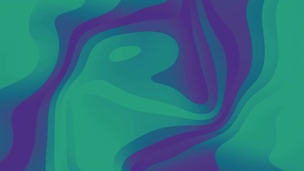 Poster - Flowing gradient lines loop animation. Wavy design element. 3d render. 4K UHD