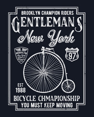 Wall Mural - vintage gentleman typography for apparel t shirt fashion design and or other uses.