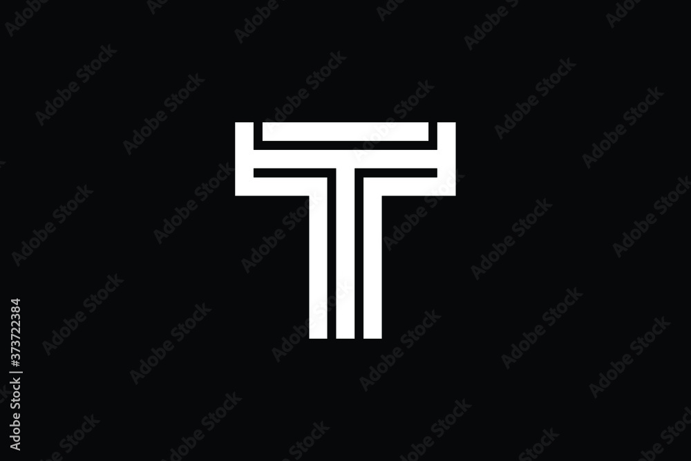 เวกเตอร์ Stock Minimal Innovative Initial T logo and TT logo. Letter T ...
