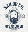 © cddesign.co - Nautical theme vector graphic, for t-shirt prints and other uses.