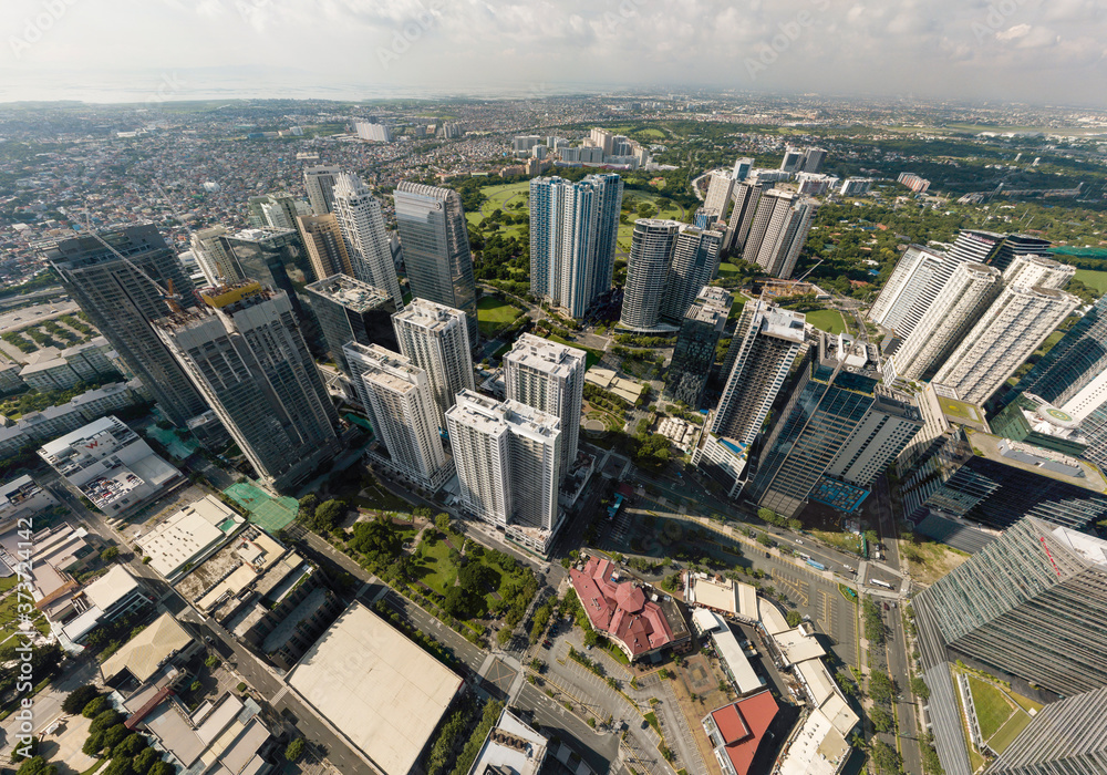 Bonifacio Global City, Taguig, Metro Manila - Aug 2020: Early morning ...