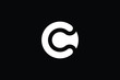 Minimal Innovative Initial CO logo and OC logo. Letter C CO OC creative elegant Monogram. Premium Business logo icon. White color on black background