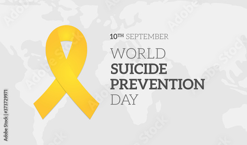 World Suicide Prevention Day Background Illustration Banner Tableau sur Toile