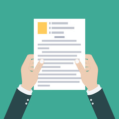 Fototapete - Documents flat icon - vector copy documents. Vector illustration.