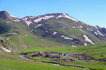 mountain landscape in summer