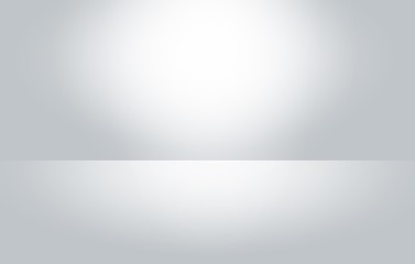 Poster - Abstract gray gradient luxury soft background white light, layout design, web template, radial effect blurred, used for background wallpaper studio empty room and display you.