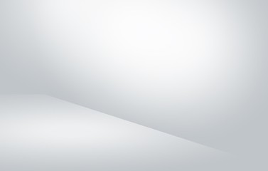 Poster - Abstract gray gradient luxury soft background white light, layout design, web template, radial effect blurred, used for background wallpaper studio empty room and display you.