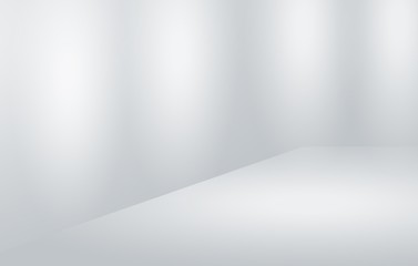 Poster - Abstract gray gradient luxury soft background white light, layout design, web template, radial effect blurred, used for background wallpaper studio empty room and display you.