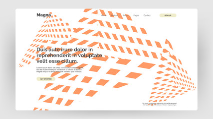 Abstract homepage illustration. Outline geometric ornament. Monochrome creative stylish texture. Eps10 vector.