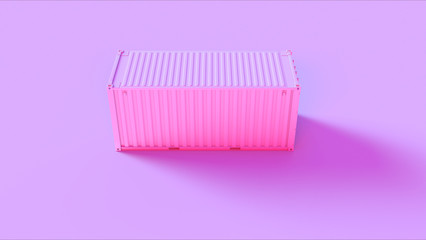 Wall Mural - Pink Cargo Container International Intermodal 3d illustration 3d render