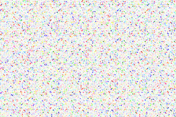 Poster - Abstract vector illustration with small squares and pixels.