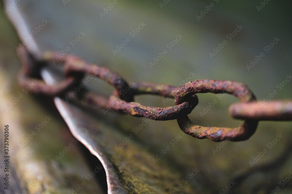 Lost Rost Kette Kettenglied Eisenkette Gefangen Gefangenschaft Rost lost place ...
