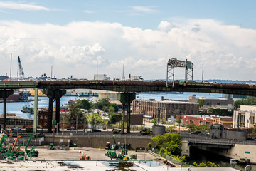 Wall Mural - bridge over the river