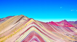 Fototapeta Tęcza - Rainbow Mountain in the Cusco region Peru