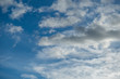 Clouds and sky On a beautiful and bright day
