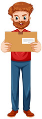 Poster - Delivery man wearing uniform