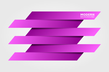 Poster - Infographics paper rectangle banners with shadows on white background.