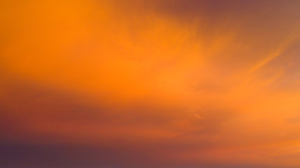 Wall Mural - Fiery orange sunset sky. Beautiful sky