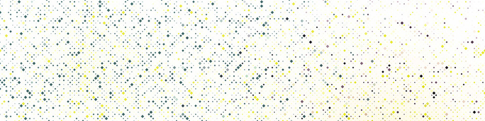 Poster - Abstract illustration with small squares and pixels.