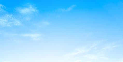 Wall Mural - blue sky with beautiful natural white clouds