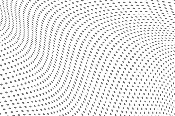 Poster - Abstract illustration with small squares and pixels.