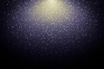 Poster - Abstract illustration with small squares and pixels.