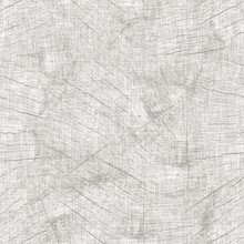 Seamless Gray French Woven Linen Wood Texture Background. Ecru Flax Hemp Fiber Natural Pattern. Organic Yarn Close Up Weave Fabric Material. Ecru Greige Cloth Textured Rough Effect Wooden Material
