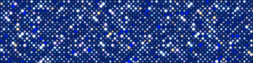 Poster - Abstract illustration with small squares and pixels.