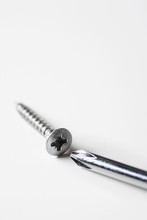 Phillips Head Screw And Screwdriver