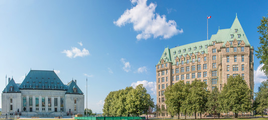 Wall Mural - Justice Building and Supreme Court of Canada on Parliament Hill Ottawa Ontario Canada