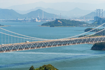 Wall Mural - 瀬戸大橋。瀬戸内海の風景