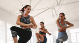 Aerobic workout at the gym