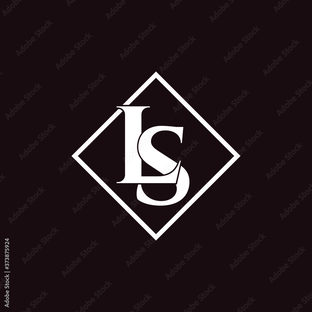Letter LS luxury logo design vector Stock Vector | Adobe Stock