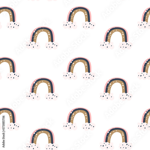 Photo Seamless pattern with cute koala on a white background. Vector