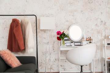 Wall Mural - Stylish interior of modern makeup room