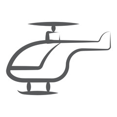 Wall Mural - 
Chopper helicopter icon design, vector of rotorcraft in editable style 
