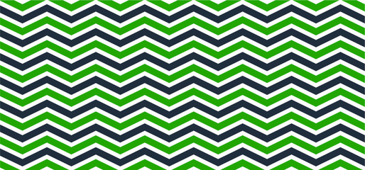 Canvas Print - Blue, greeen. Seamless Chevron zigzag Pattern Vector chevrons wave line. Wavy stripes background. Retro pop art 80's 70's years. Funny zig zag sign. Texture of fabric or paper scrapbook. Line pattern